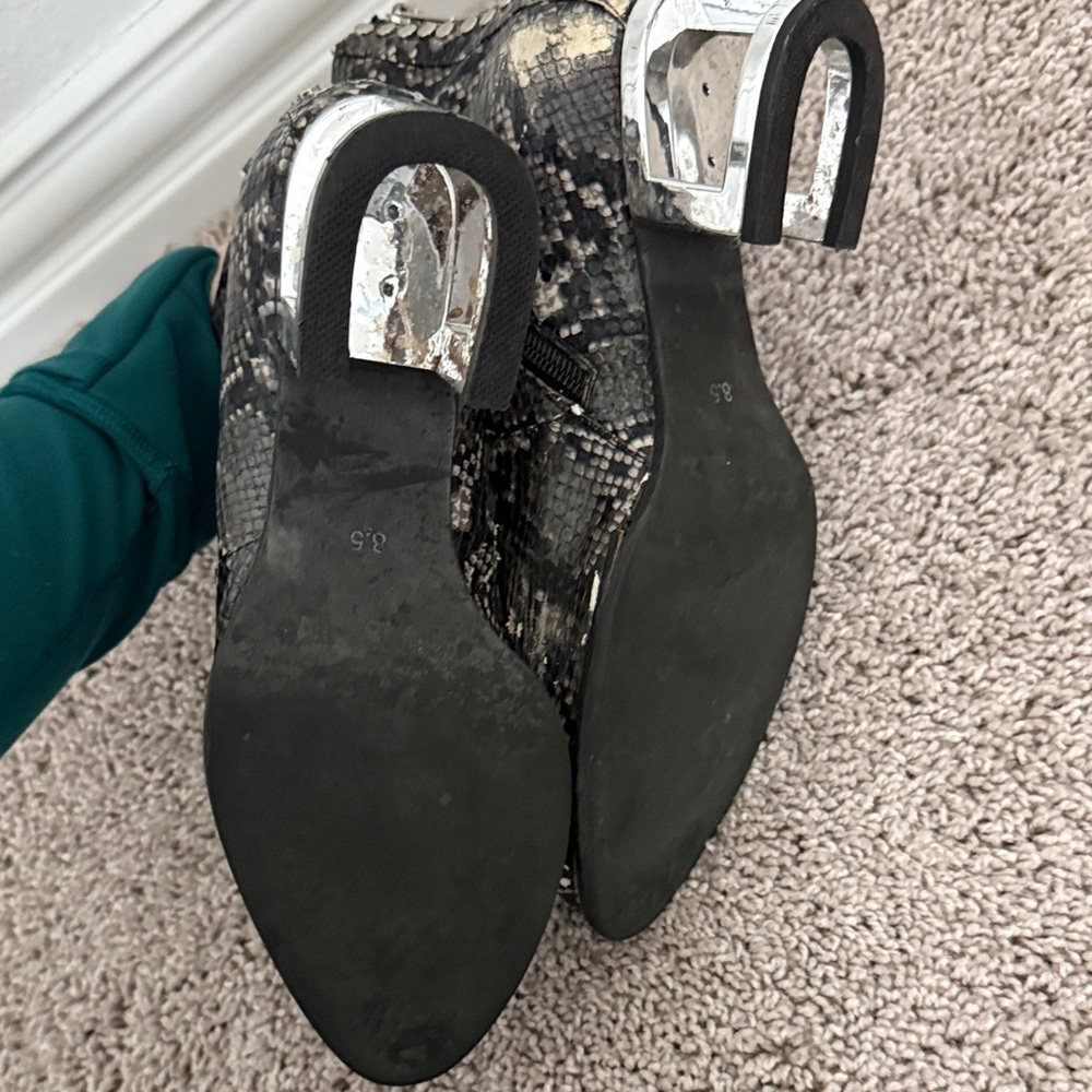 Jeffrey Campbell Snakeskin Ankle Boots - Picture 6 of 7